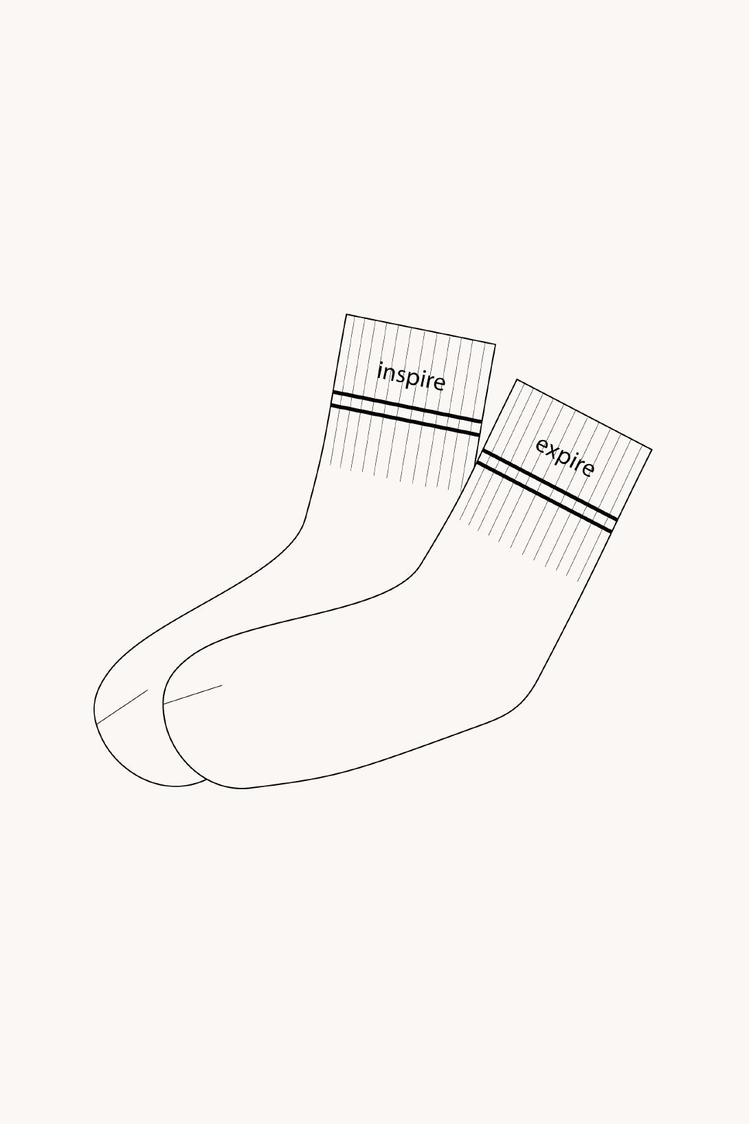 chaussette coloris surprise inspire • expire