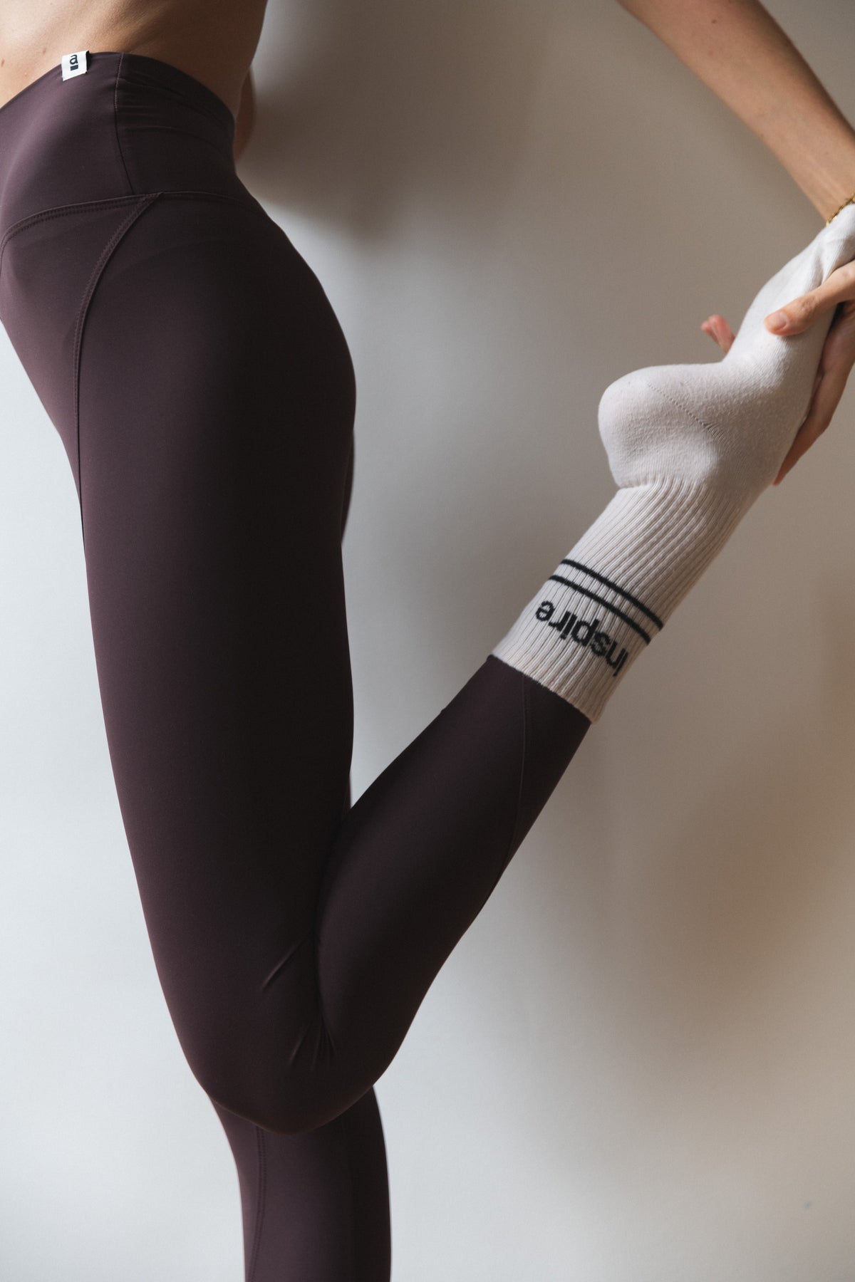 legging prune-chocolat